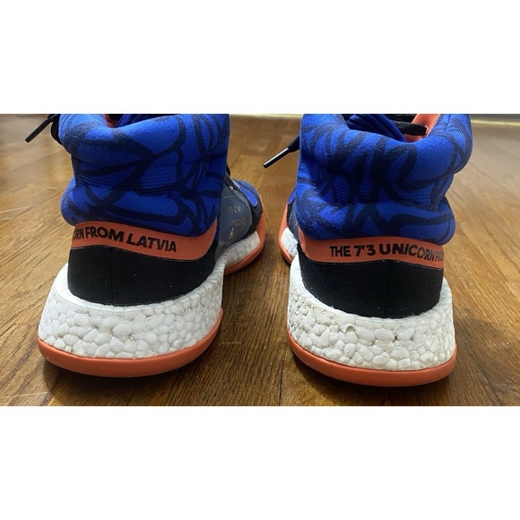 Adidas Marquee Boost Porzingis PE Knicks Men\'s 10 Royal Blue Orange Black main image 6